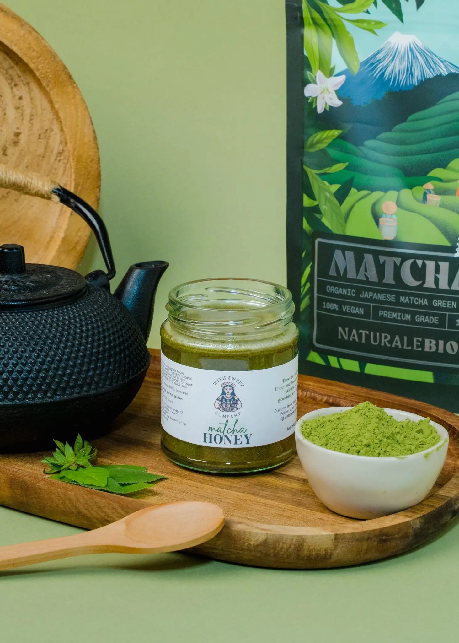Honey with Matcha